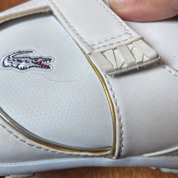 Authentic white Lacoste Arixia White Sneakers Size 10 - Picture 6 of 7